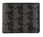 LACOSTE Billfold Coin M Monogram Noir Gris