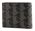 LACOSTE Billfold Coin M Monogram Noir Gris