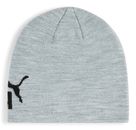PUMA Ess Mid Crown Cuffless Beanie Light Gray Heather - Puma Black