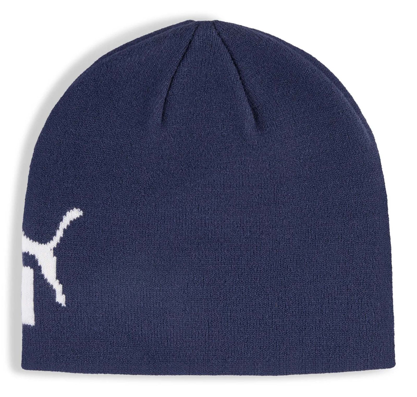 PUMA Ess Mid Crown Cuffless Beanie Puma Navy - Puma White PUMA Ess Mid Crown Cuffless Beanie Puma Navy - Puma White