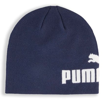 PUMA Ess Mid Crown Cuffless Beanie Puma Navy - Puma White