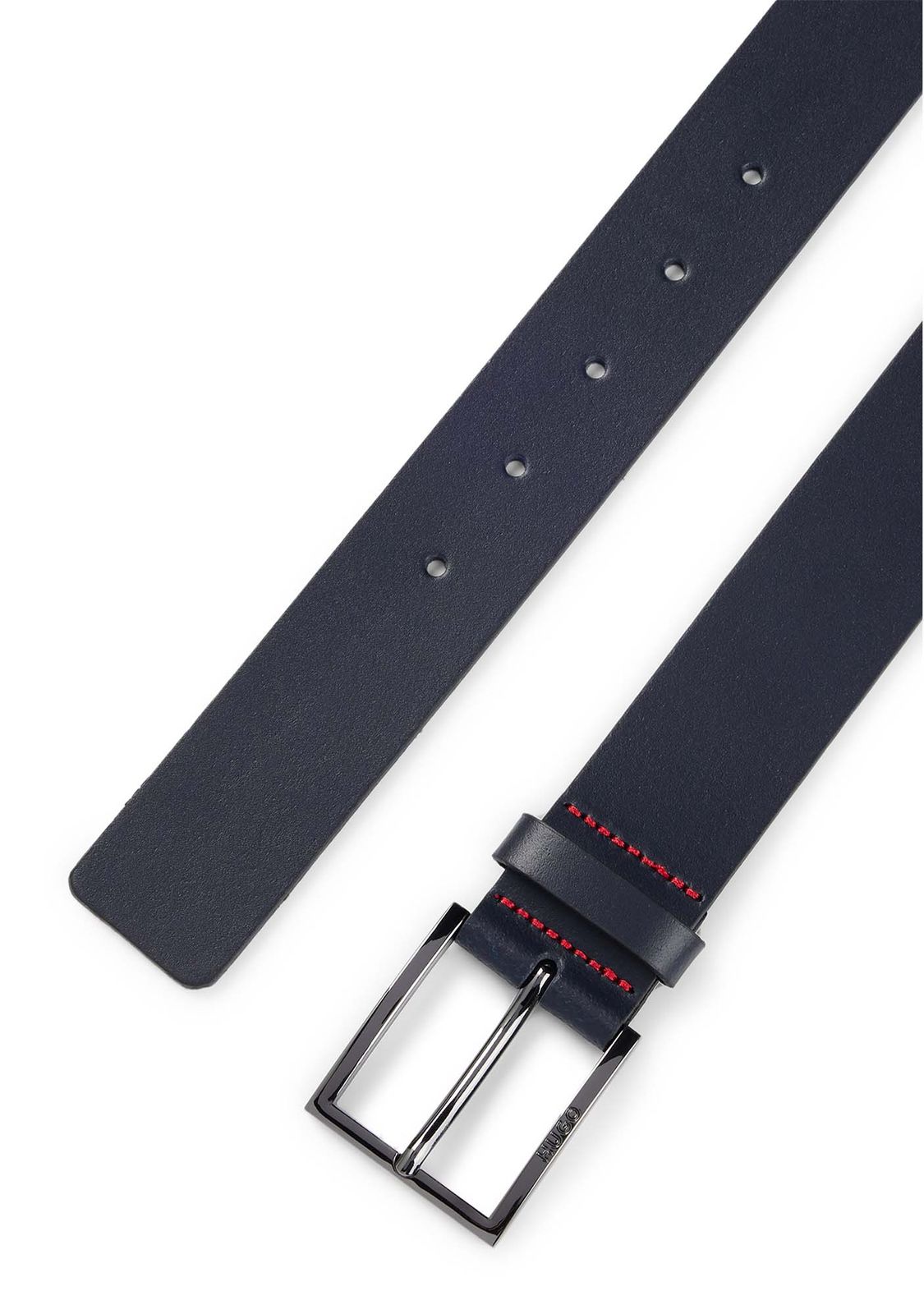 HUGO Geek Sz35 Leather Belt W110 Dark Blue HUGO Geek Sz35 Leather Belt W110 Dark Blue