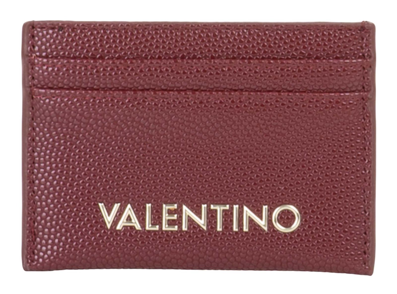 VALENTINO Divina Credit Card Case Bordeaux