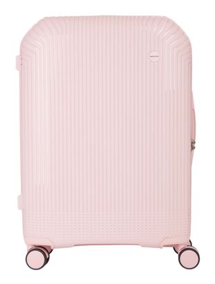 VALENTINO Wood Carry On Suitcase L Cipria