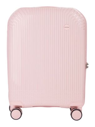 VALENTINO Wood Carry On Suitcase S Cipria