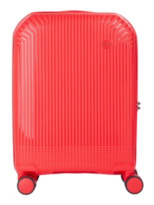VALENTINO Wood Carry On Suitcase S Corallo