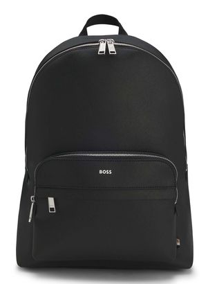 BOSS Zair Leather Backpack Black