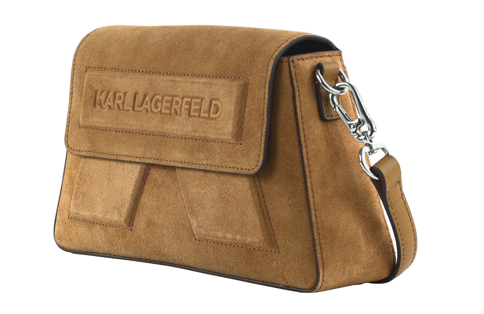 KARL LAGERFELD Ikon Crossbody Bag Caramel KARL LAGERFELD Ikon Crossbody Bag Caramel