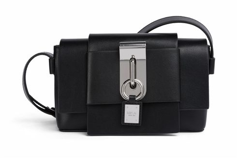 REPLAY Crossbody Bag Silver Black