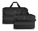 REDOLZ Duffle Essentials Wheeled Duffle Set L Exp. + M Exp. Black REDOLZ Duffle Essentials Wheeled Duffle Set L Exp. + M Exp. Black