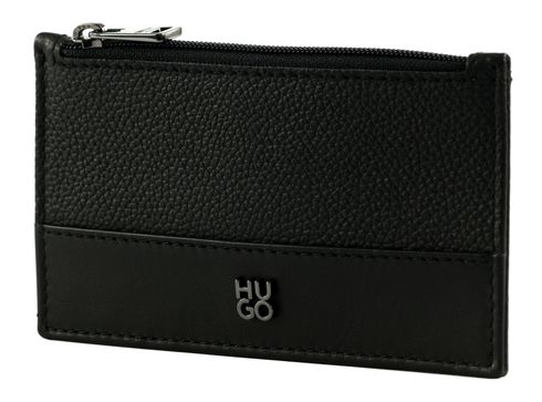 HUGO Quantic Zip Card Case Black