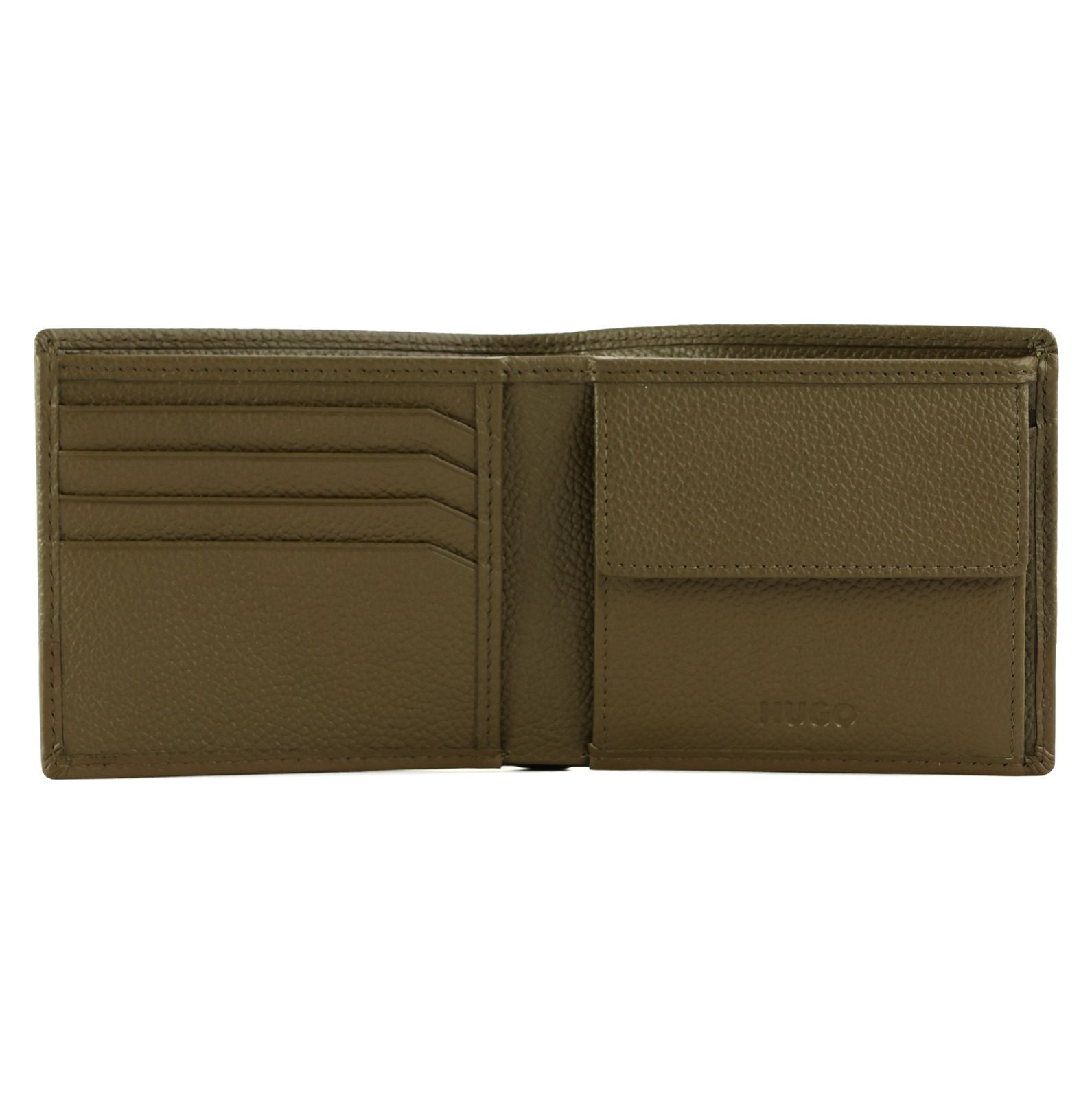 HUGO Quantic 4CC Wallet Open Green HUGO Quantic 4CC Wallet Open Green