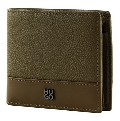 HUGO Quantic 4CC Wallet Open Green