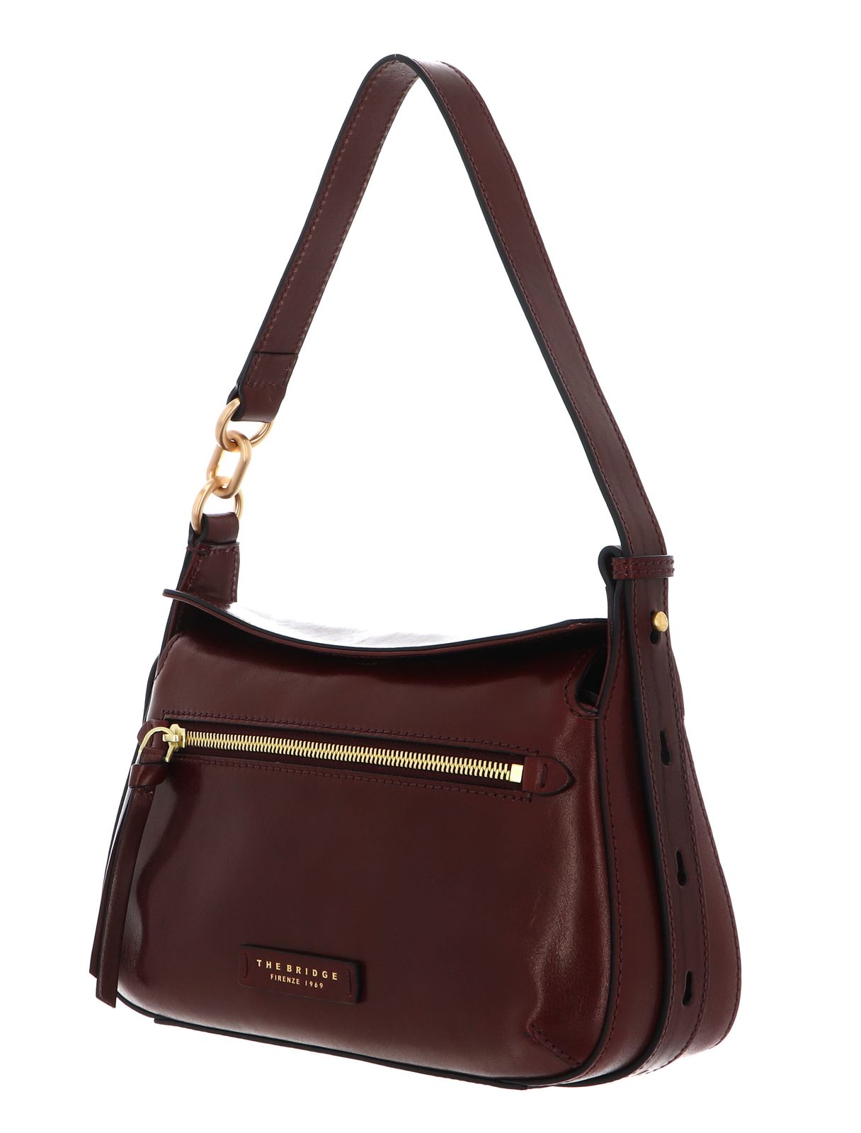 THE BRIDGE Ingrid Crossbody Bag Mosto / Oro THE BRIDGE Ingrid Crossbody Bag Mosto / Oro