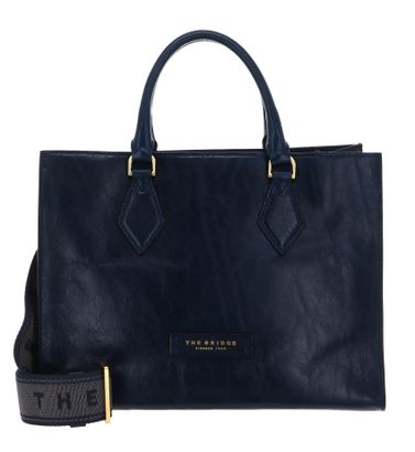 THE BRIDGE Ida Handbag With Shoulder Strap Oltremare / Oro