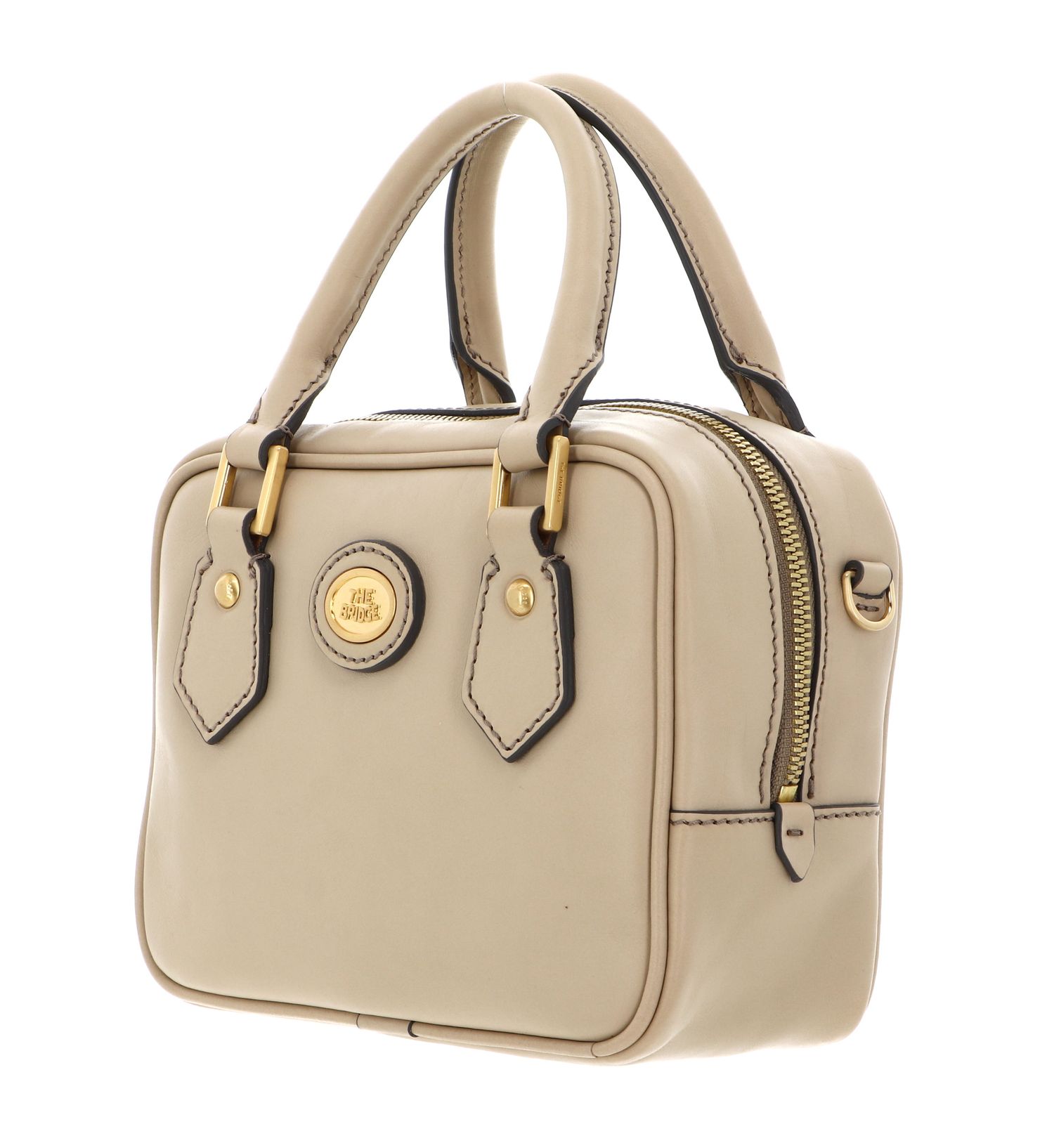 THE BRIDGE Stodo Boston Bag XS Butter / Oro THE BRIDGE Stodo Boston Bag XS Butter / Oro
