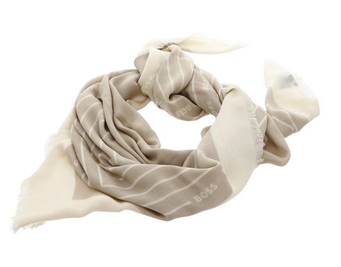 BOSS Laik Scarf 120X120 Light Beige