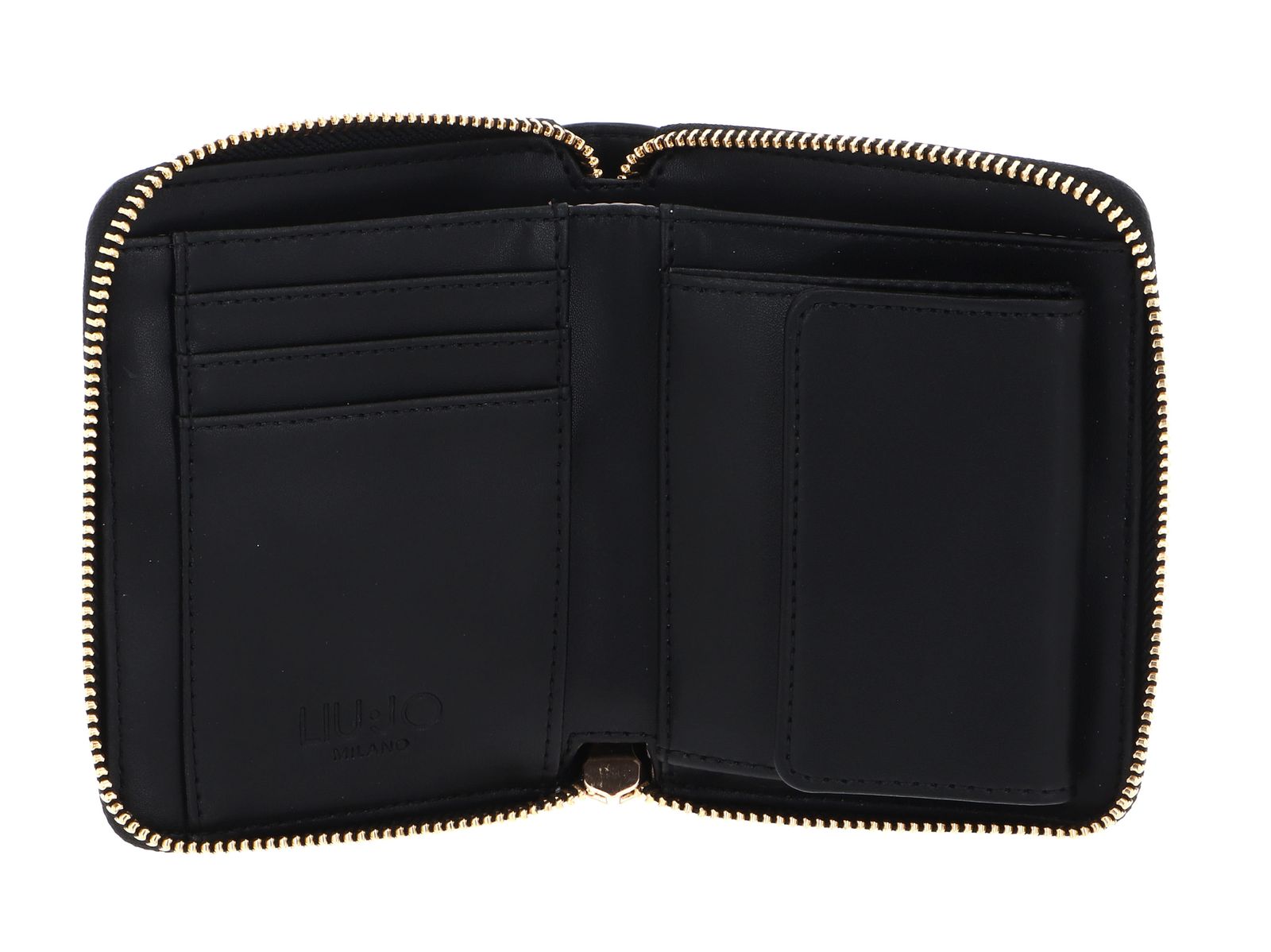 LIU JO Caliwen ECS Zip Around Wallet M Nero LIU JO Caliwen ECS Zip Around Wallet M Nero