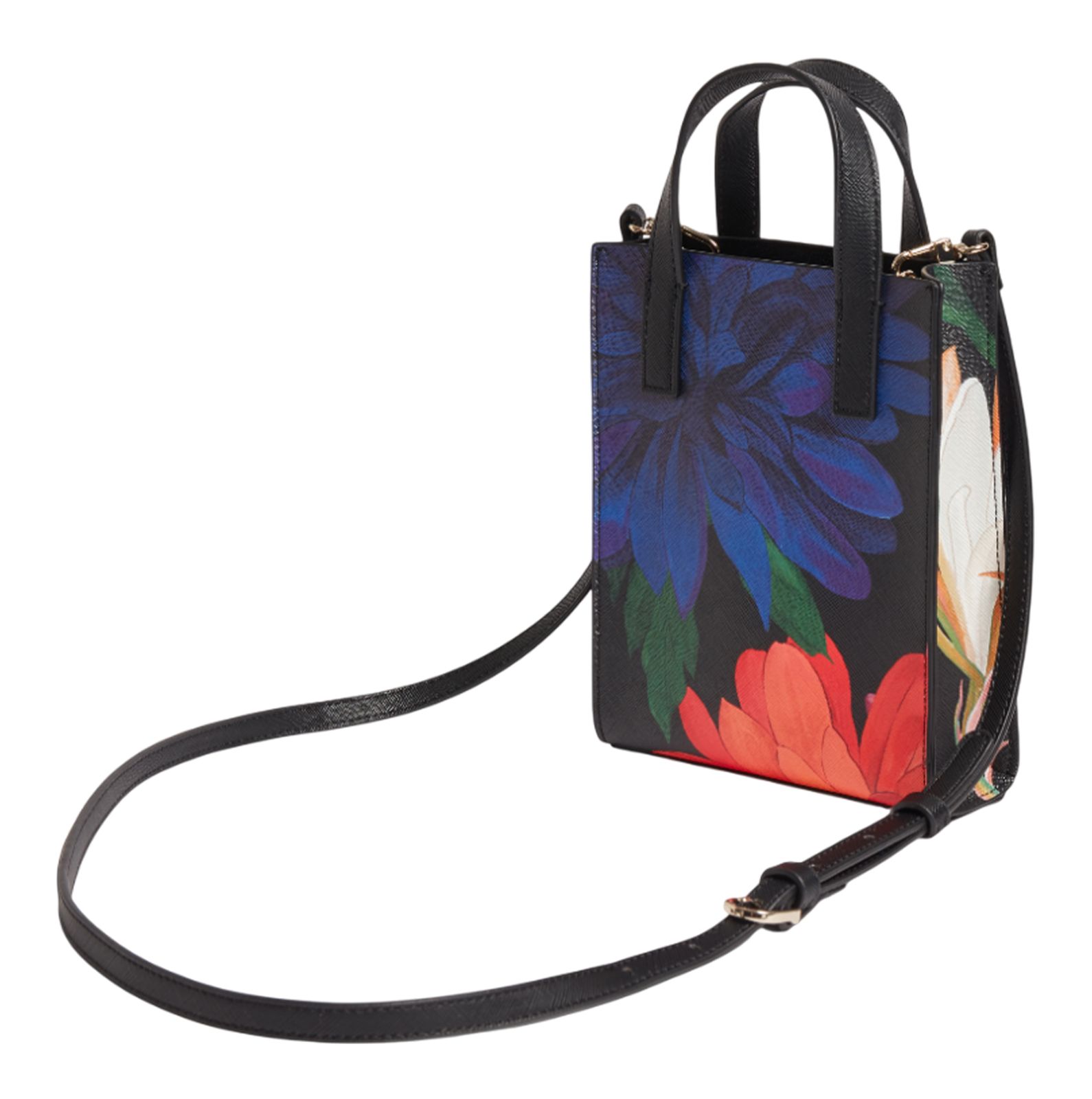 Ted Baker Amardas Printed Dahlia Mini Icon Bag Black Ted Baker Amardas Printed Dahlia Mini Icon Bag Black
