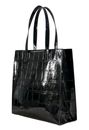 Ted Baker Croccon Croc Effect Icon Bag L Jet - Black