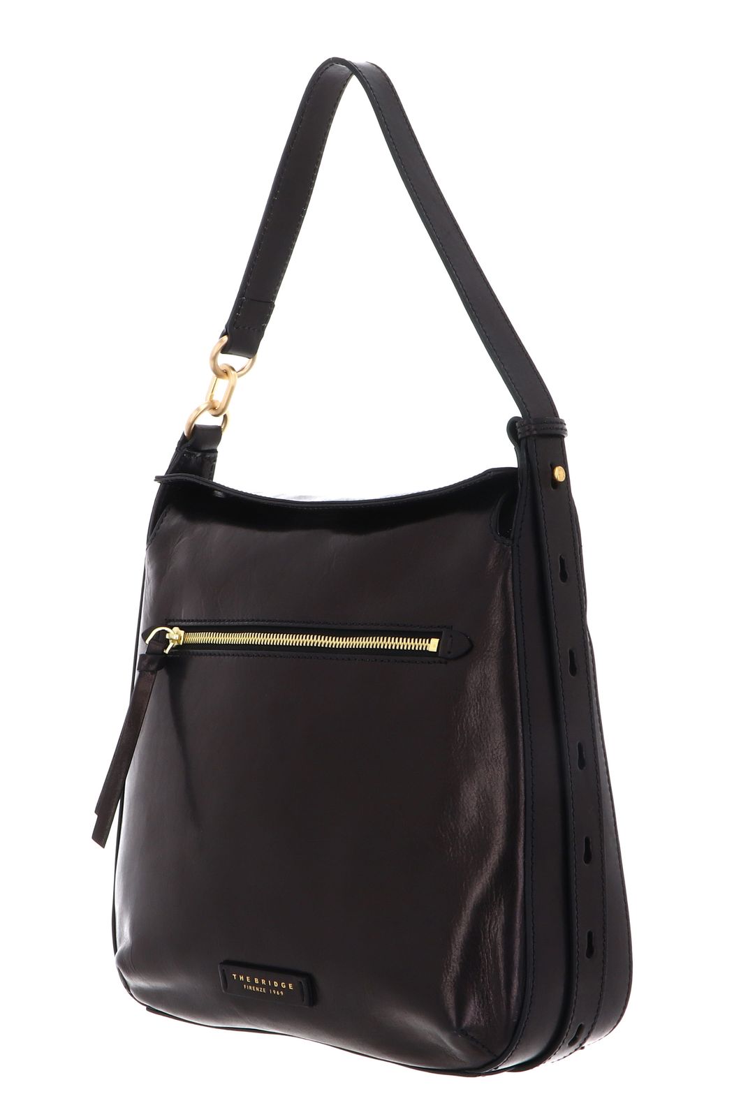 THE BRIDGE Ingrid Shoulder Bag Nero / Oro THE BRIDGE Ingrid Shoulder Bag Nero / Oro