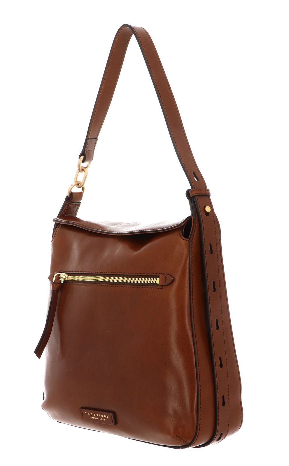 THE BRIDGE Ingrid Shoulder Bag Marrone 14 / Oro THE BRIDGE Ingrid Shoulder Bag Marrone 14 / Oro