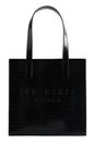 Ted Baker Reptcon Croc Effect Icon Bag S Jet - Black