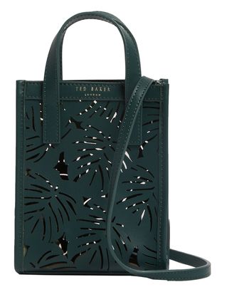 Ted Baker Leeora Laser Cut Leaf Detail Nano Bag Green