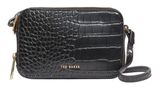 Ted Baker Stina Double Zip Croc Effect Mini Camera Bag Black Ted Baker Stina Double Zip Croc Effect Mini Camera Bag Black