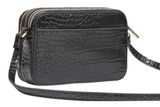 Ted Baker Stina Double Zip Croc Effect Mini Camera Bag Black Ted Baker Stina Double Zip Croc Effect Mini Camera Bag Black