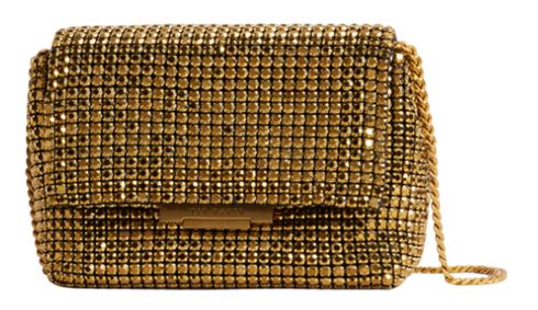 Ted Baker Gliters Crystal Mini Cross Body Bag Gold