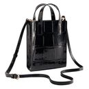Ted Baker Gatocon Croc Effect Mini Icon Bag Jet - Black