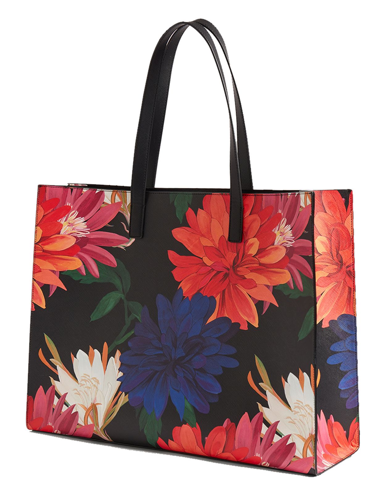Ted Baker Amardi Printed Dahlia Icon Bag XL Black Ted Baker Amardi Printed Dahlia Icon Bag XL Black