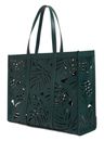 Ted Baker Leiian Leaf Detail Laser Cut Tote Bag XL Green Ted Baker Leiian Leaf Detail Laser Cut Tote Bag XL Green