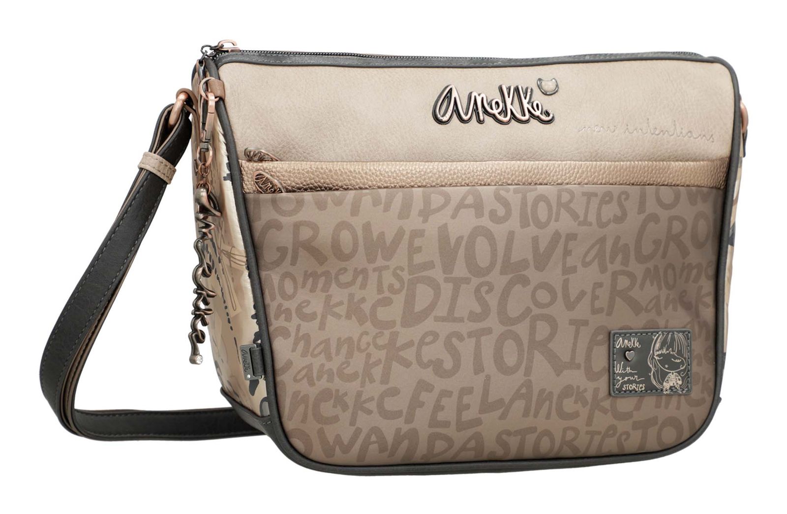 Sac Bandoulière Anekke Parisian - Multicolore, Extensible En Profondeur, Bandoulière Réglable 85-132 Cm