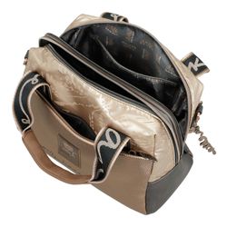 Anekke - Dames Bowling Handtas - Kunstlederen tas met 2 handgrepen - es-ritssluiting - Accessoires en accessoires voor dames - 35 x 20 x 12 cm, Meerkleurig, One Size