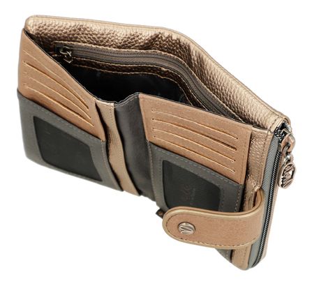 Cartera Elegante Anekke Con Protección RFID - Compacta Y Con Múltiples Compartimentos