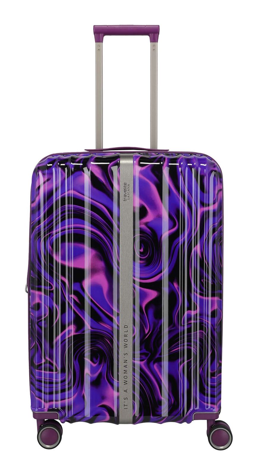 travelite Lascana Edition 4W Trolley S / M / L Purple Swirl travelite Lascana Edition 4W Trolley S / M / L Purple Swirl