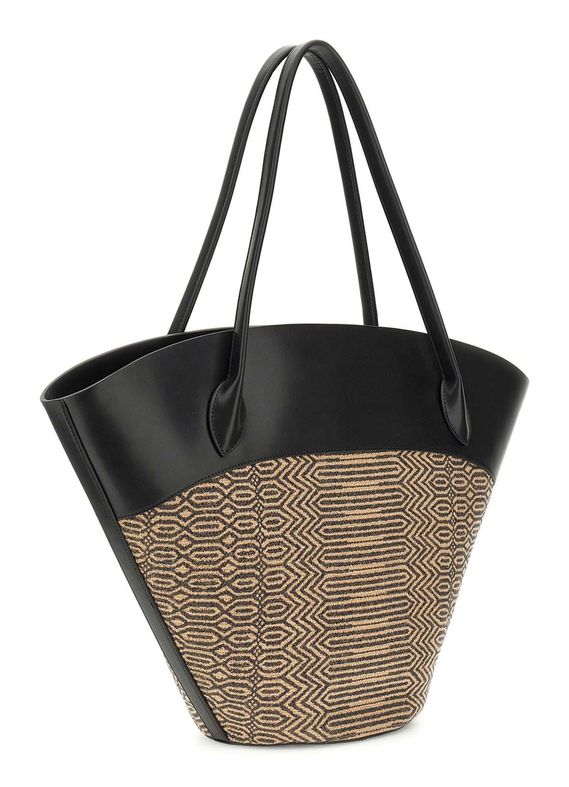 GUESS Venere Extra Large Tote Natural / Black GUESS Venere Extra Large Tote Natural / Black