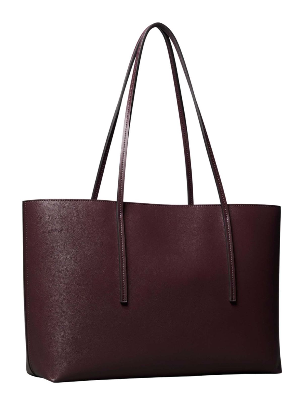 Calvin Klein Embossed Logo Foil Logo Tote Fudge / Espresso Calvin Klein Embossed Logo Foil Logo Tote Fudge / Espresso