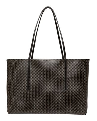 Calvin Klein Coated Emblem Shopper Black AOP