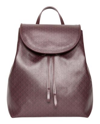 Calvin Klein Coated Emblem Flap Backpack Fudge AOP