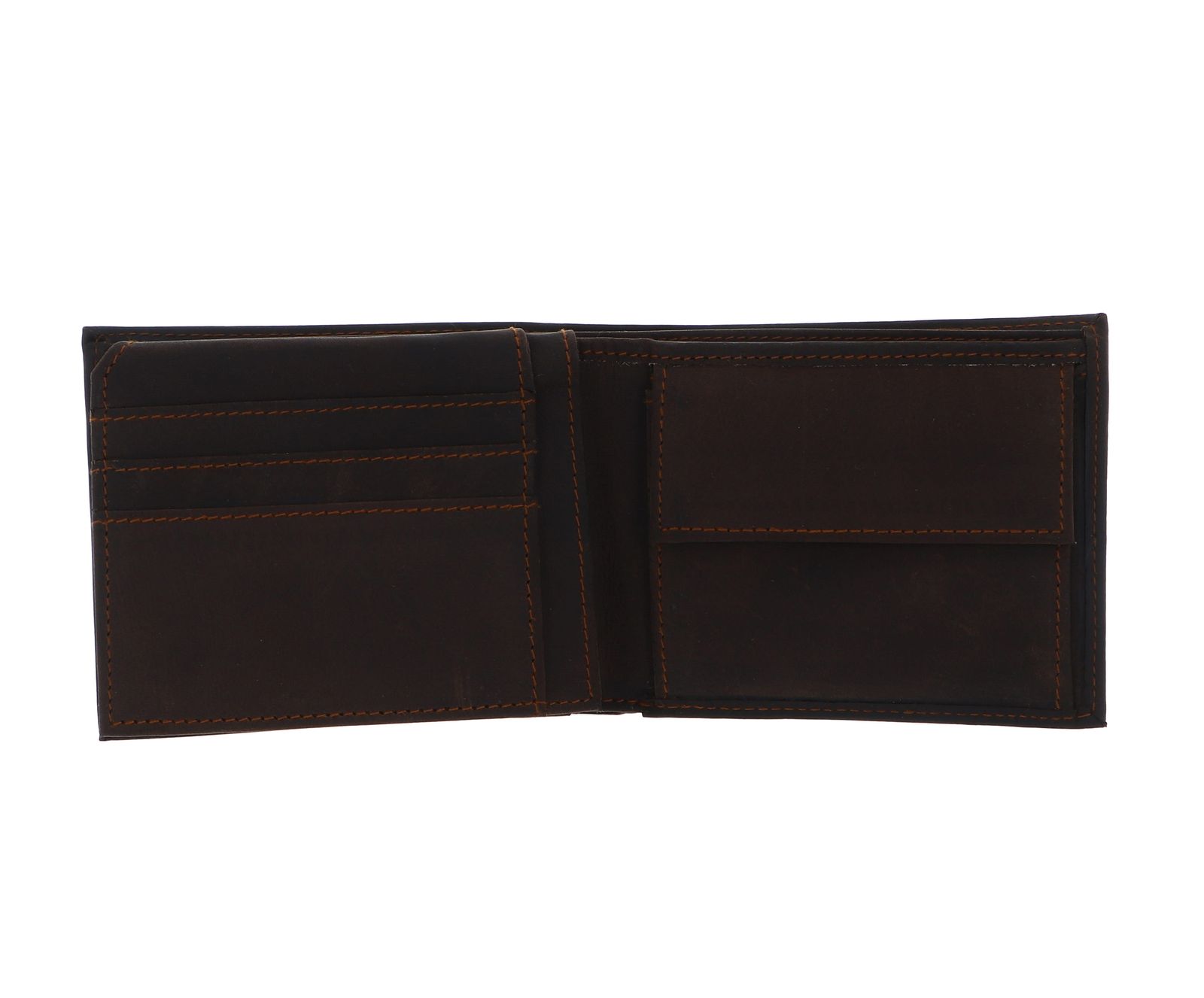 H.I.S Flap Wallet Brown H.I.S Flap Wallet Brown