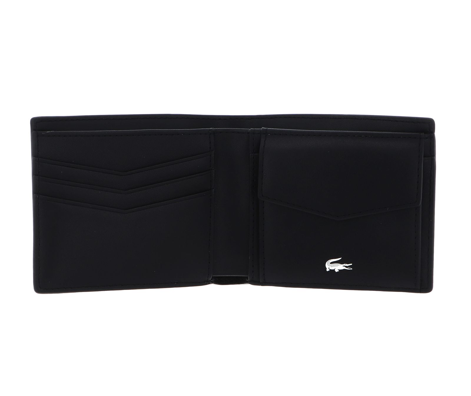 LACOSTE Billfold Coin Wallet M Noir LACOSTE Billfold Coin Wallet M Noir