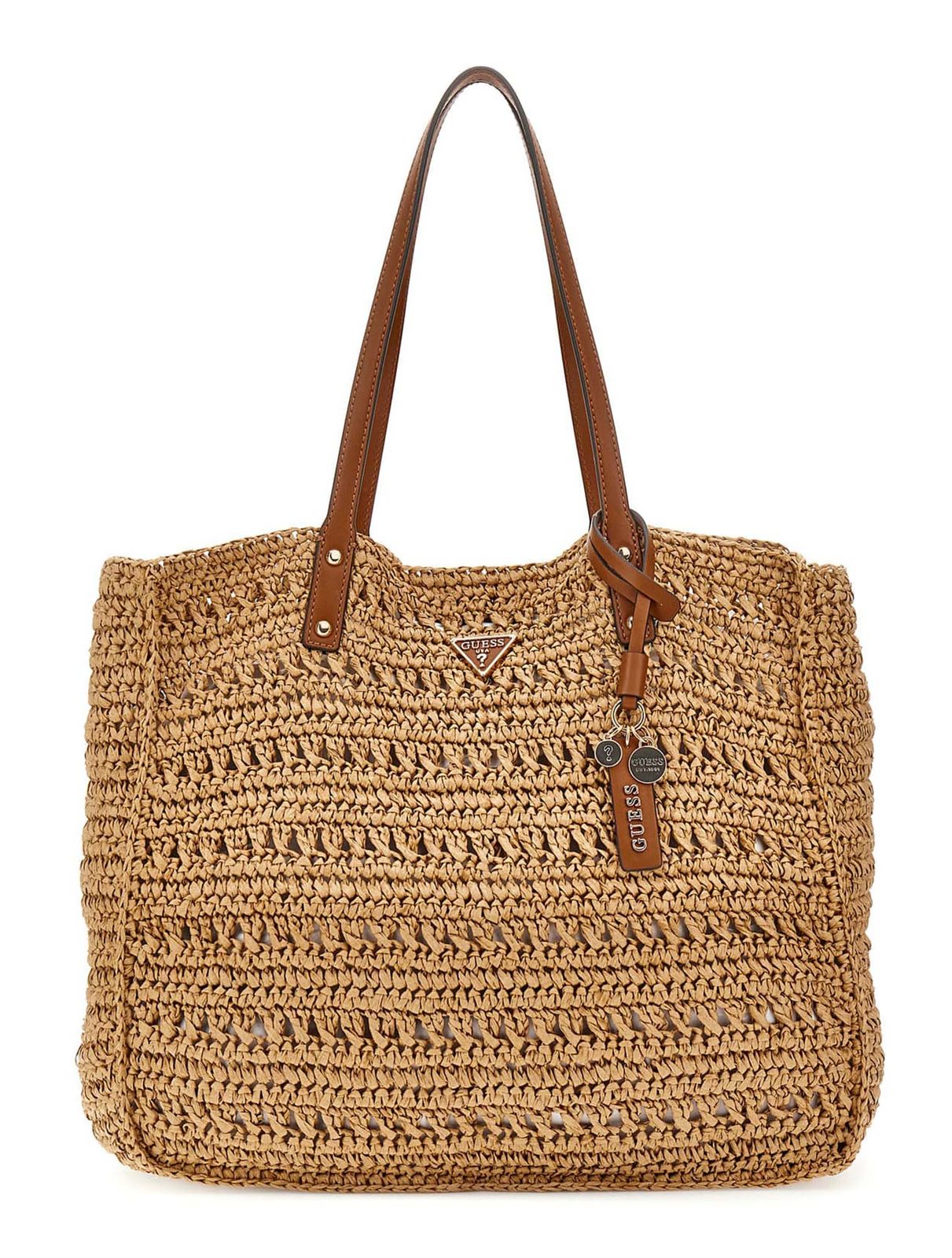 GUESS Irene Large 2 In 1 Tote L Natural / Cognac GUESS Irene Large 2 In 1 Tote L Natural / Cognac