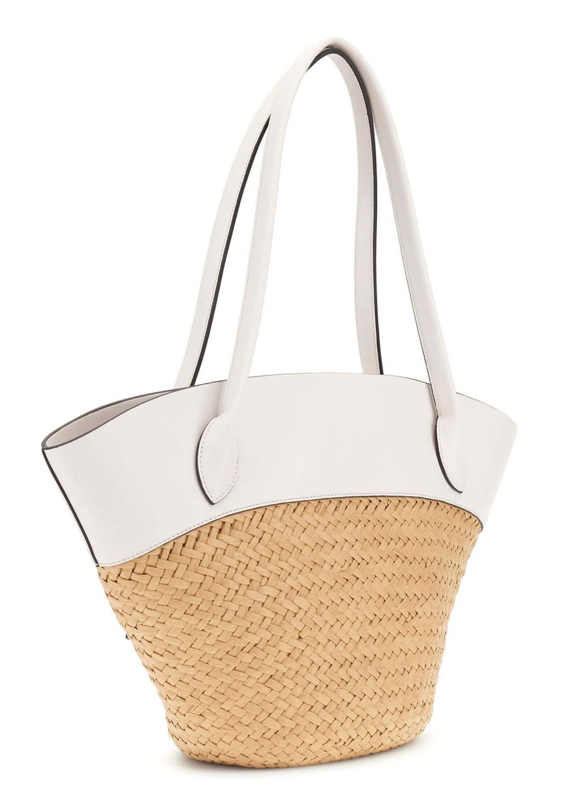 GUESS Venere Large Tote Natural / Cream White GUESS Venere Large Tote Natural / Cream White