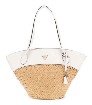 GUESS Venere Large Tote Natural / Cream White
