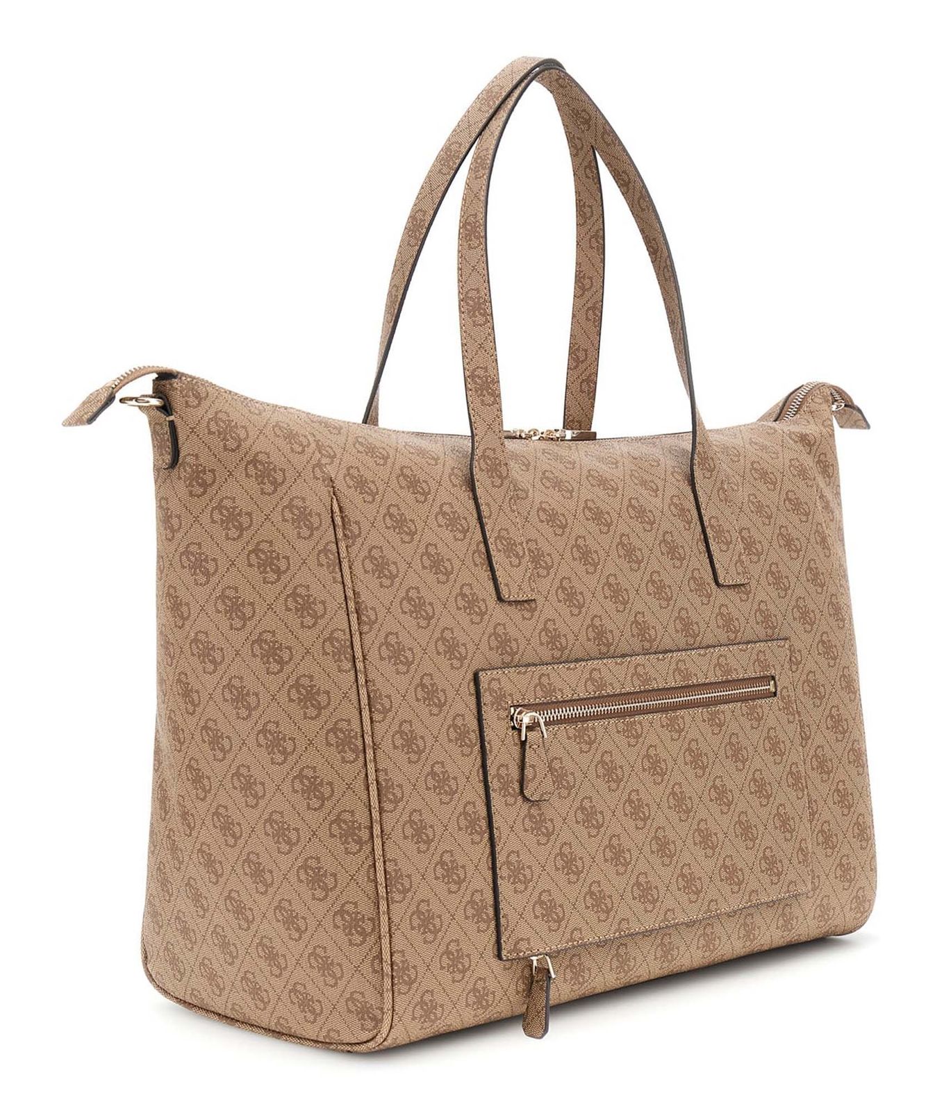 GUESS Latona Carryon Large Tote Latte Logo GUESS Latona Carryon Large Tote Latte Logo