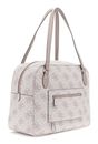 GUESS Travel Tote Dark Taupe Logo