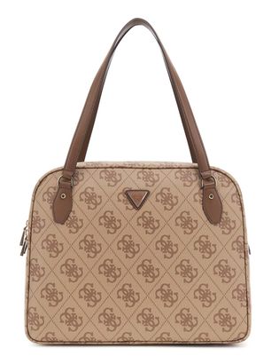 GUESS Travel Tote Latte Logo / Brown